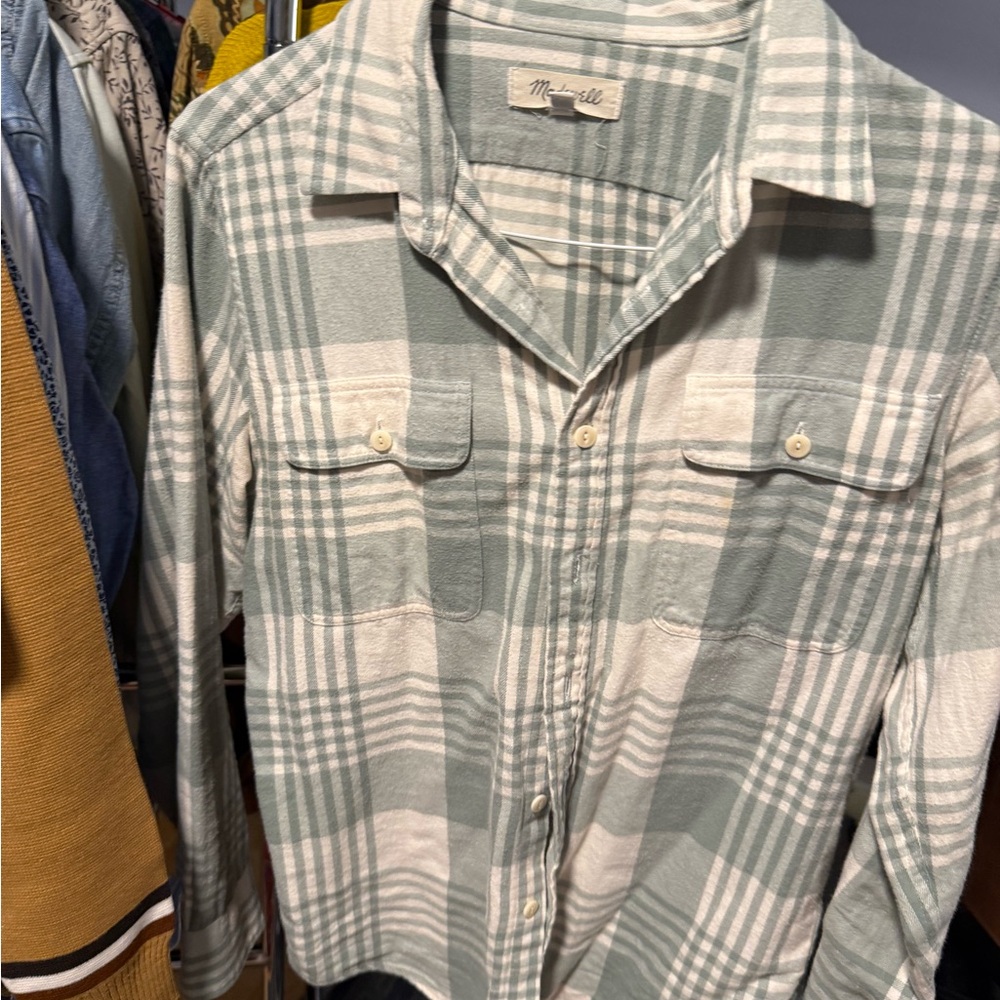 Men's Green Plaid Shirt by Madewell